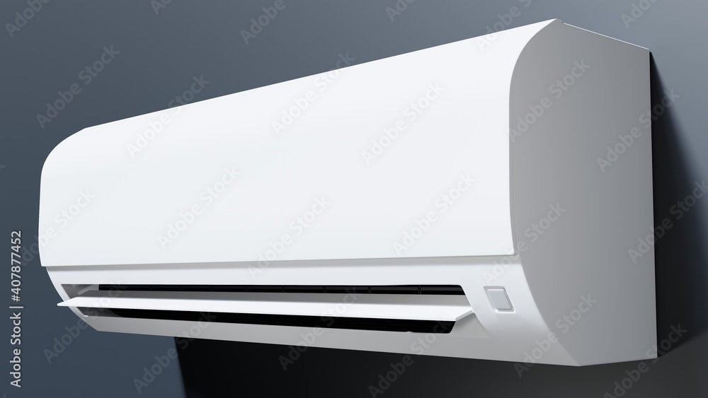 indoor air conditioner work 3d indoor air conditioner work 3d