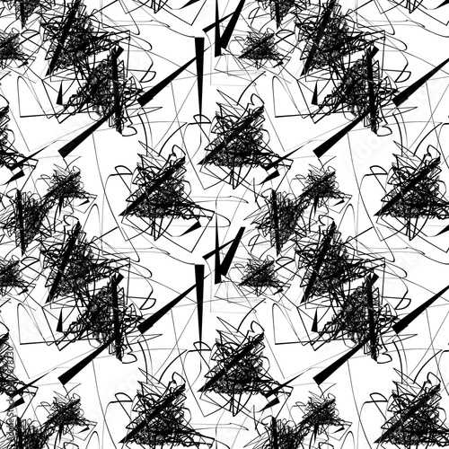 Wallpaper Mural pattern Modern, Random chaotic lines abstract geometric pattern ,contemporary art Torontodigital.ca