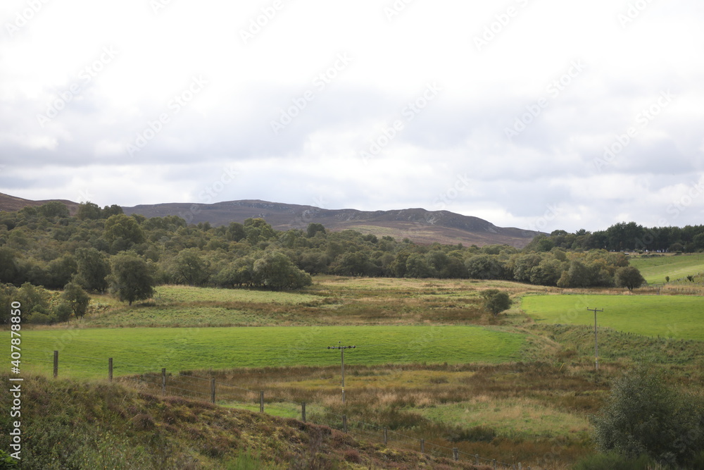 Scotland landscape in the summer