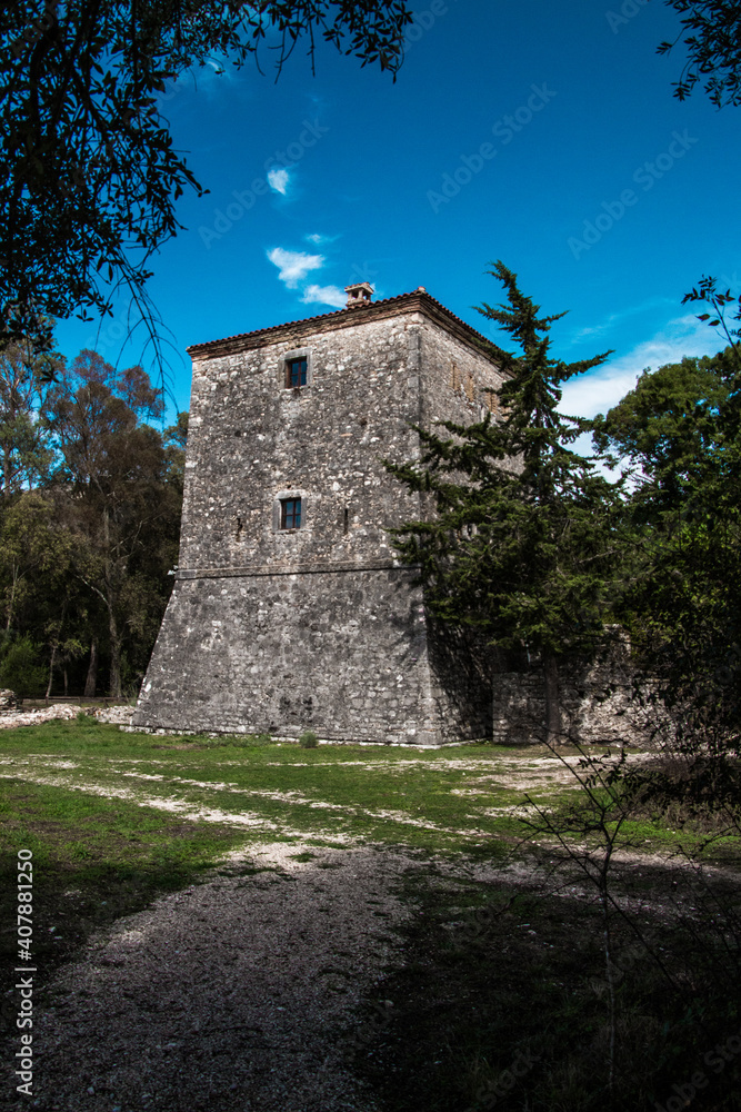 Defensive stone tower.