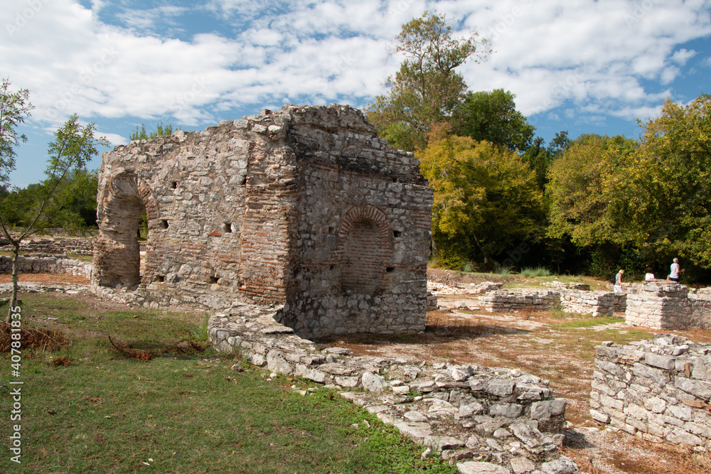 Ruins of the Roman city of Butrinti, in