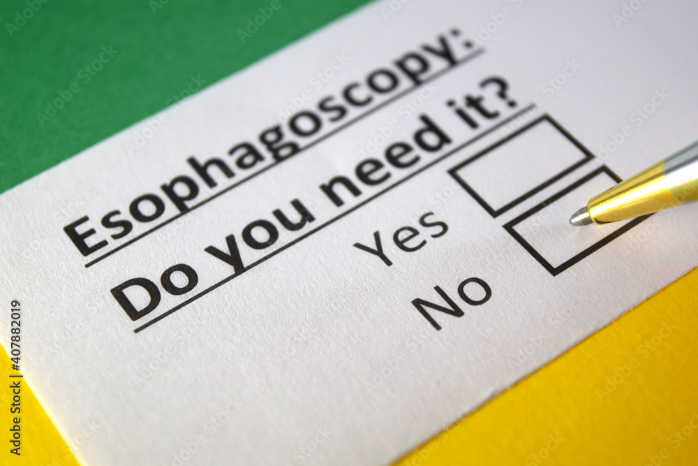 One person is answering question about esophagoscopy. One person is answering question about esophagoscopy.