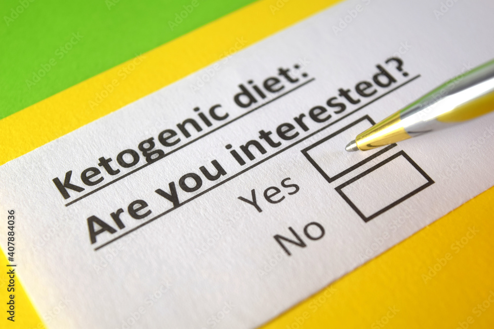 One person is answering question about ketogenic diet. One person is answering question about ketogenic diet.