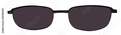 sunglasses, isolated on white background, optical object, fashion style