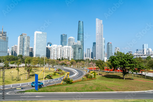 Guangzhou City Scenery and Modern Architecture Landscape