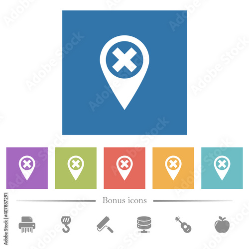 Cancel GPS map location flat white icons in square backgrounds Free Download Cancel GPS map location flat white icons in square backgrounds - GFXLoad