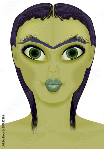 Portrait fantastic alien