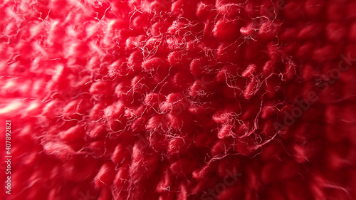 Fotografie Close up macroscopic photo of wool fabric texture