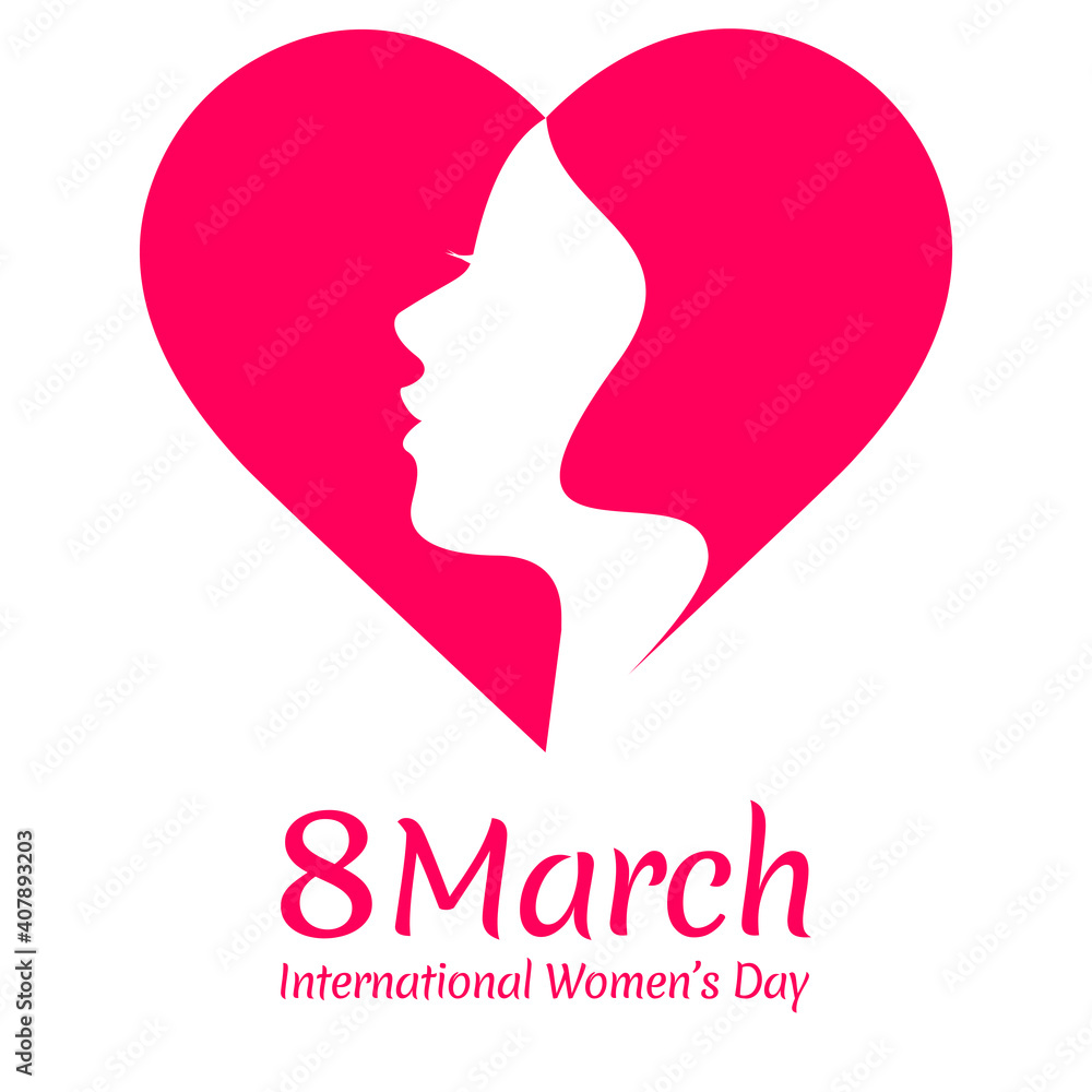 lovely happy women's day international celebration background. 8 March, Happy International Women's Day