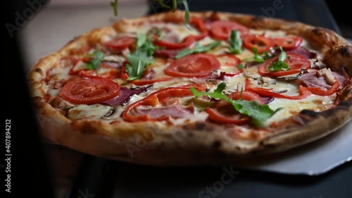 Wallpaper Mural The chef takes out the pizza from the oven Torontodigital.ca