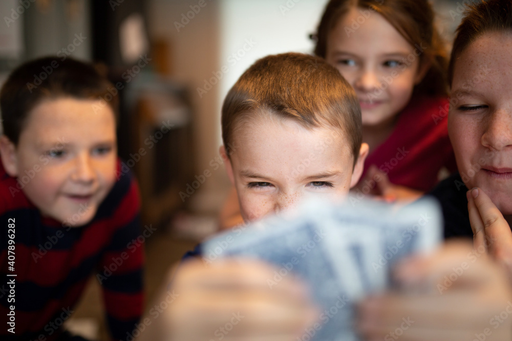kids playing cards kids playing cards