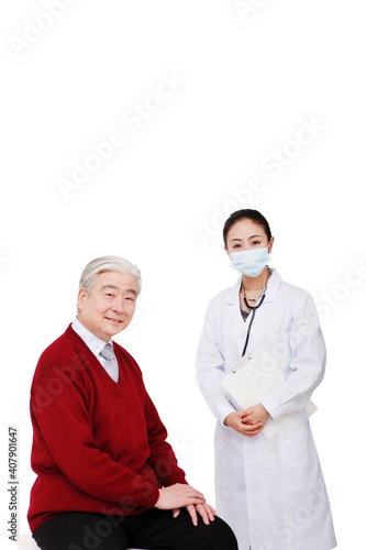 Portrait of doctor and patient