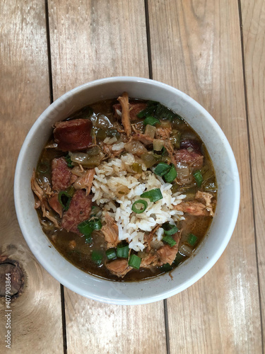 Foto Chicken and Andouille Sausage gumbo