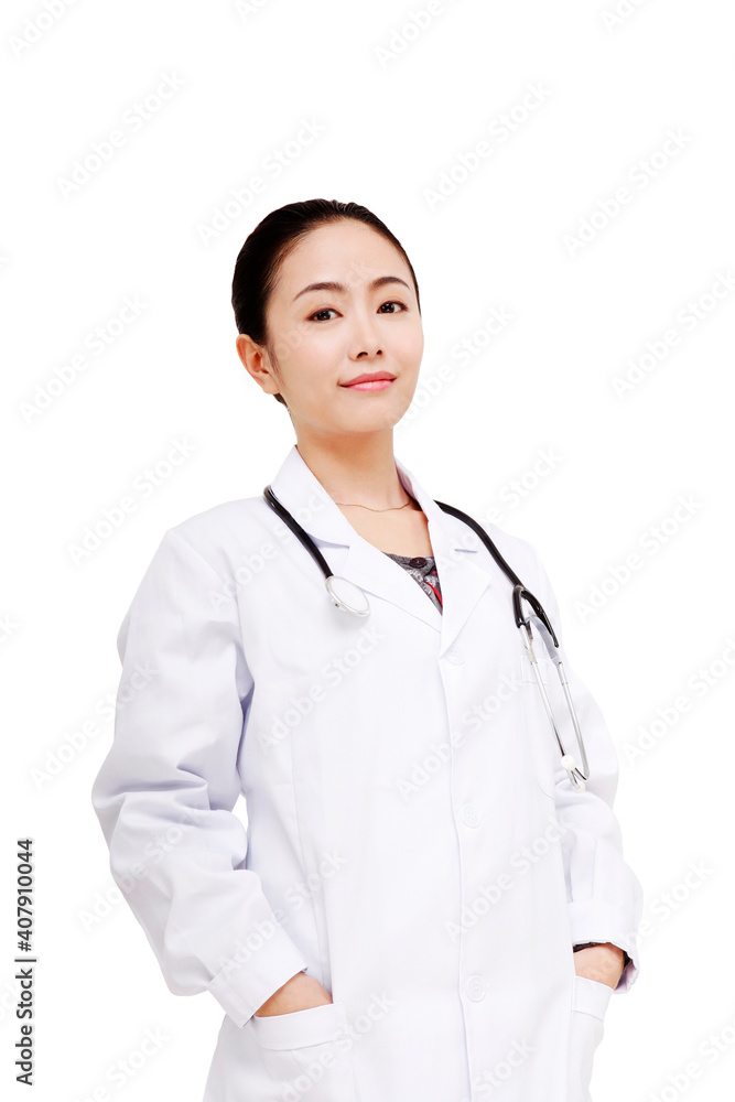 The young female doctor portrait The young female doctor portrait