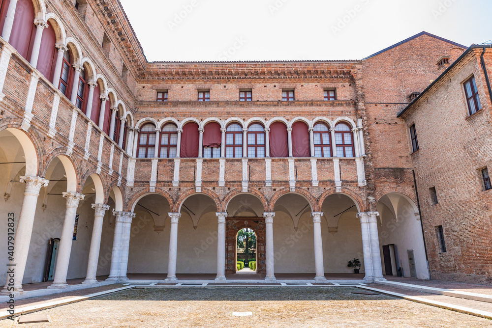 Palazzo Costabili, also called the palace of Ludovico il Moro in Ferrara, Italy.