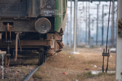 old train in the countryside