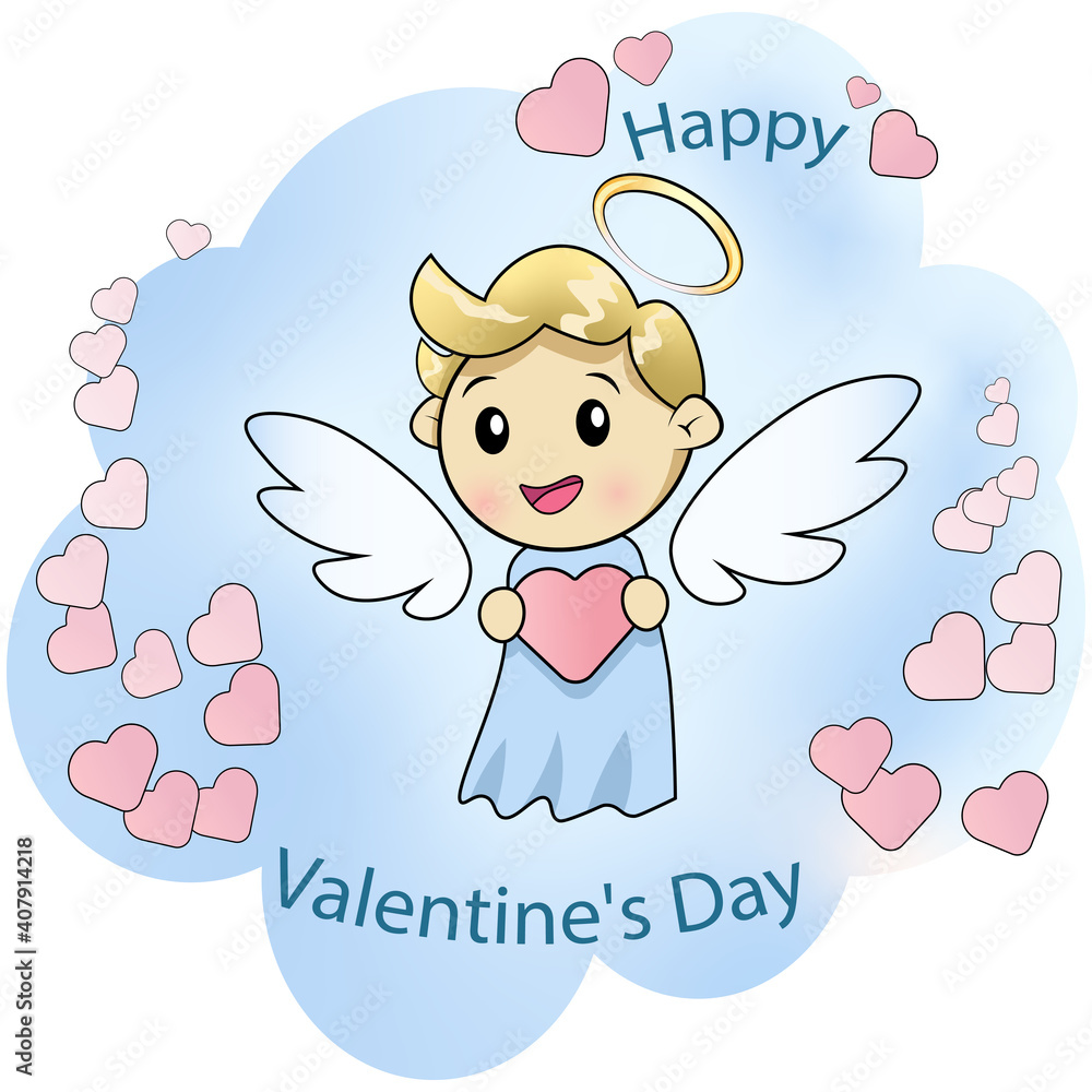 Just happy Valentine Angel Just happy Valentine Angel