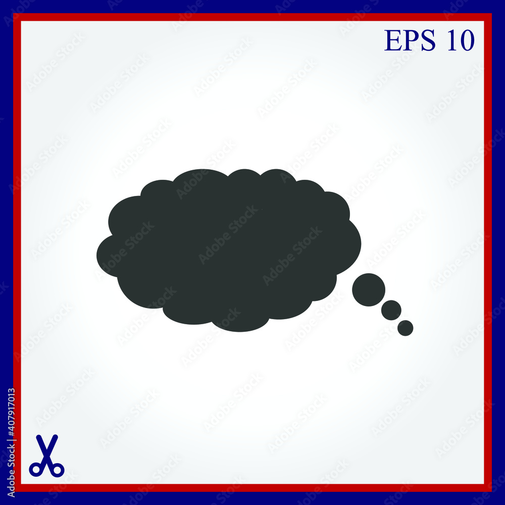 Bubble speech vector icon Bubble speech vector icon