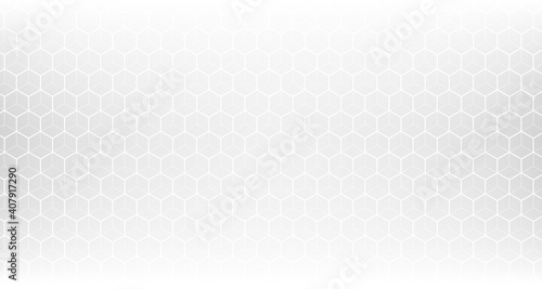 clean white hexagonal pattern mesh background