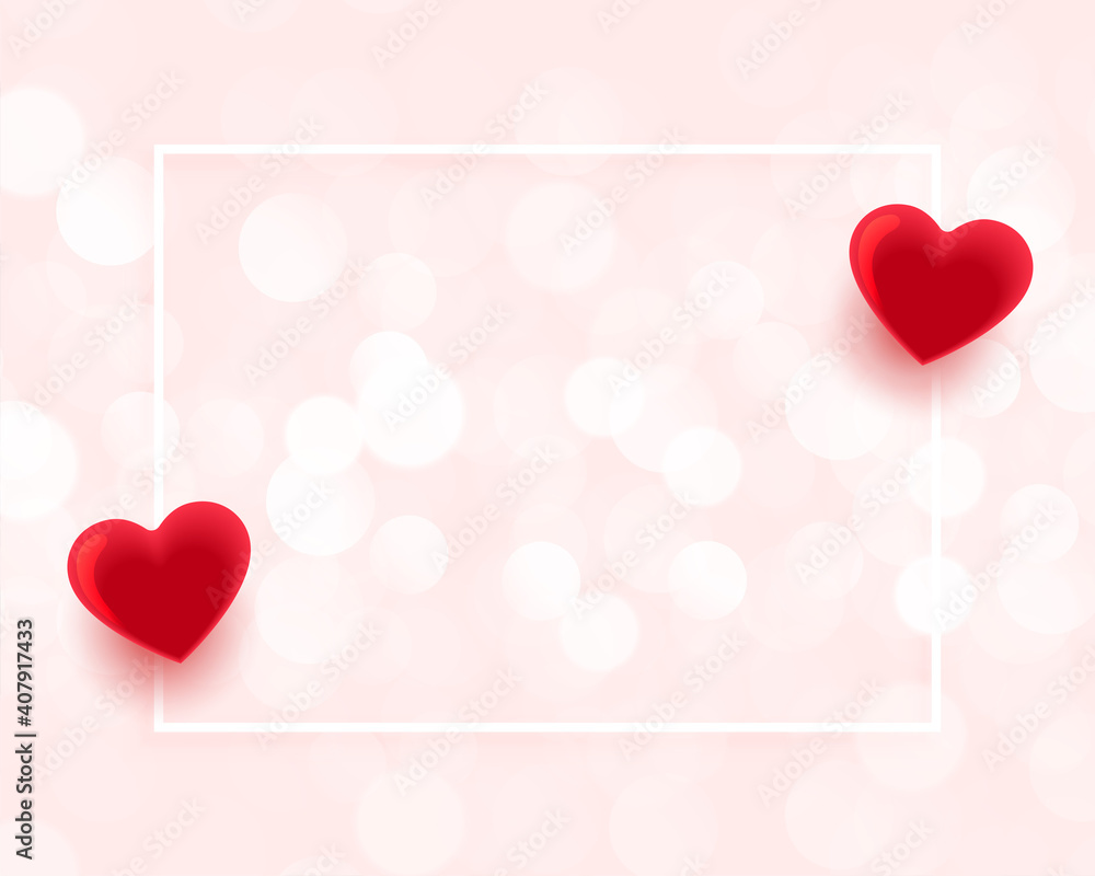 valentines day beautiful frame with text space