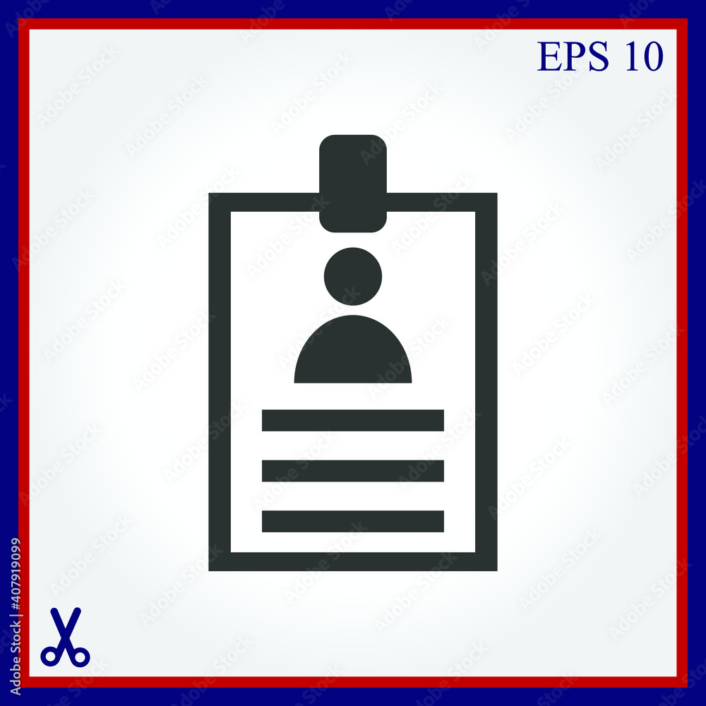 Identification card icon Identification card icon