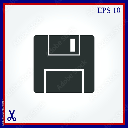 Vector floppy disk icon
