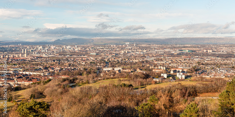View of Glasgow from Cathkin Braes Country Park