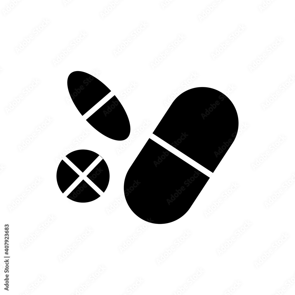 Pills medicine vector icon medical pills icon Pills medicine vector icon medical pills icon