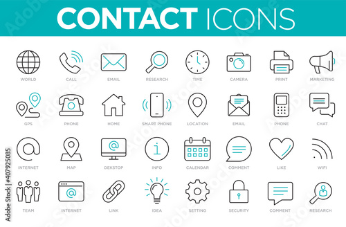 contact icons