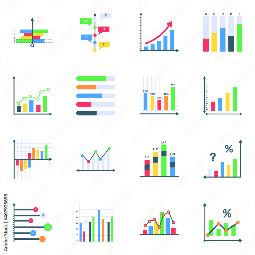 Set of Diagrams in Flat Icons
Set of Diagrams in Flat Icons