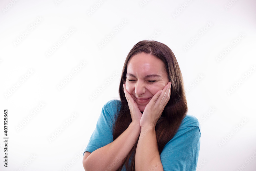 young woman face expressions in the studio young woman face expressions in the studio