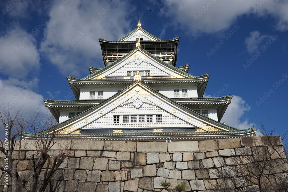 Osaka castle or Osakajyo in Osaka Prefecture, Japan, winter season - 大阪城 大阪 日本 冬
Osaka castle or Osakajyo in Osaka Prefecture, Japan, winter season - 大阪城 大阪 日本 冬
