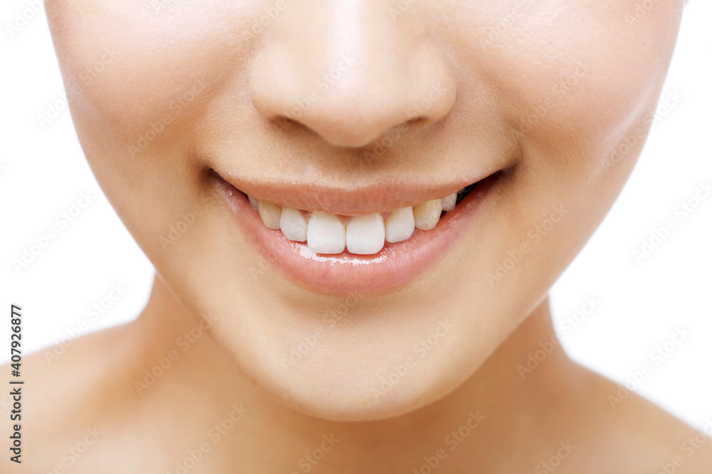 Obraz premium Oriental beauty facial closeup