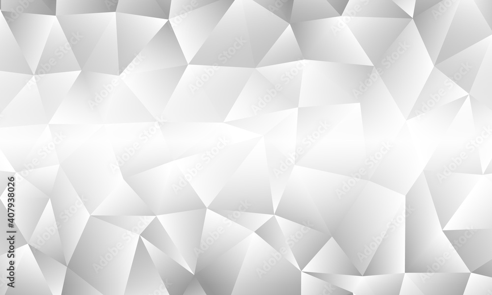Obraz premium Abstract white polygonal background.