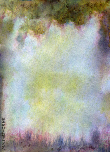 Background, watercolor texture. Gray, green purple, background with watercolor stains