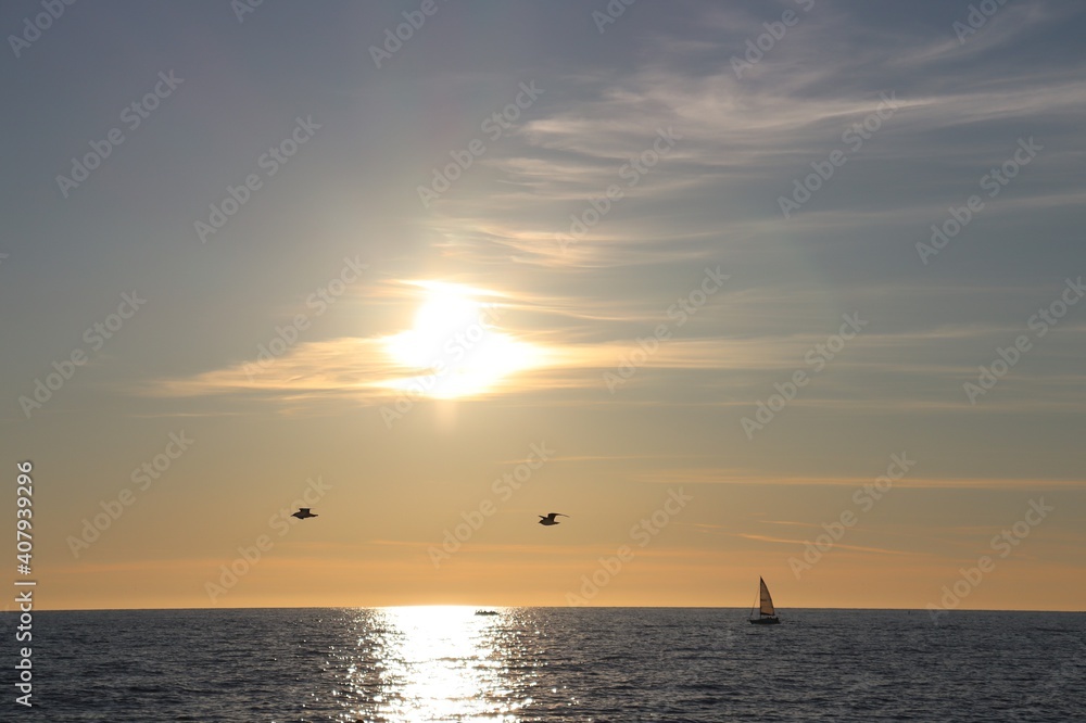 sunset in the sea sunset in the sea