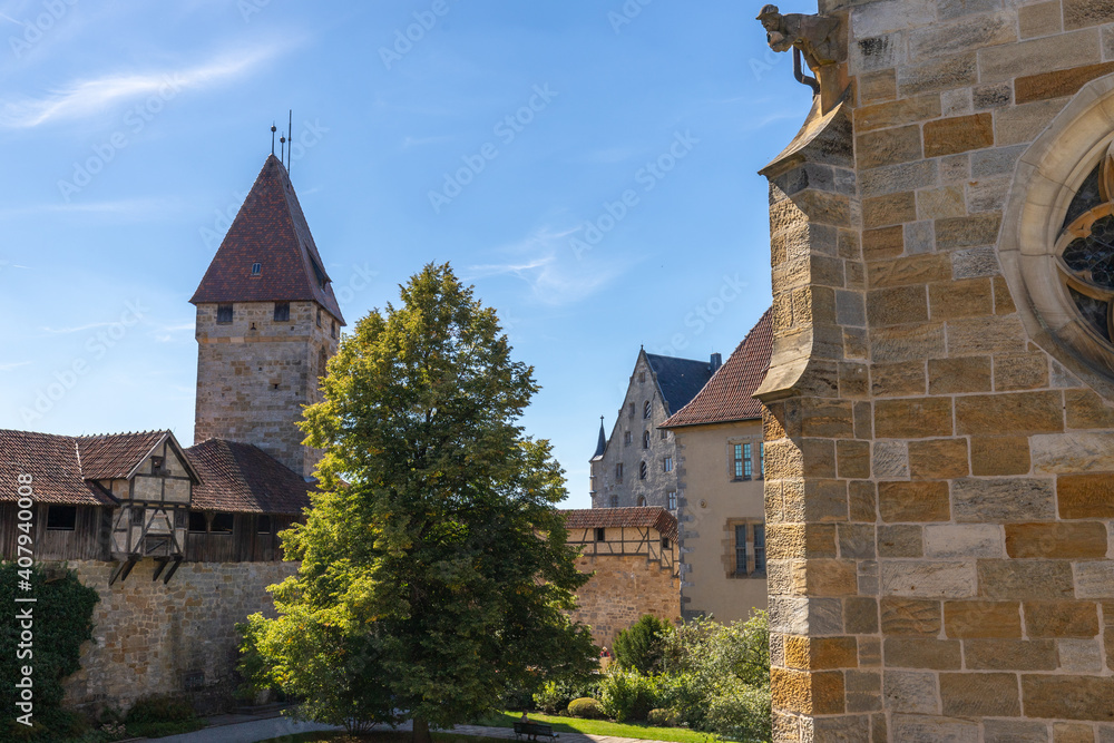Part of historic castle complex Veste Coburg