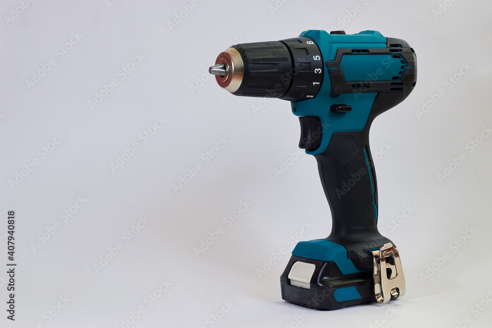 Professional screwdriver for work. Screw driver for screwing screws Professional screwdriver for work. Screw driver for screwing screws