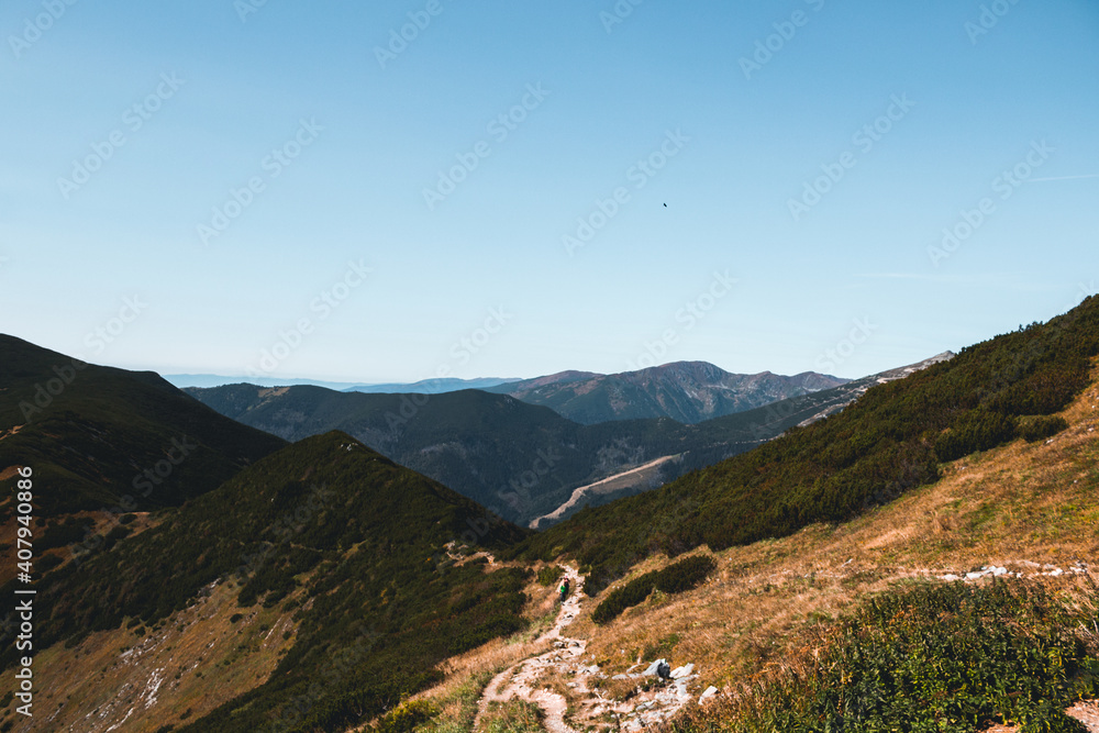 Hiking trails in Low Tatra Mountains 