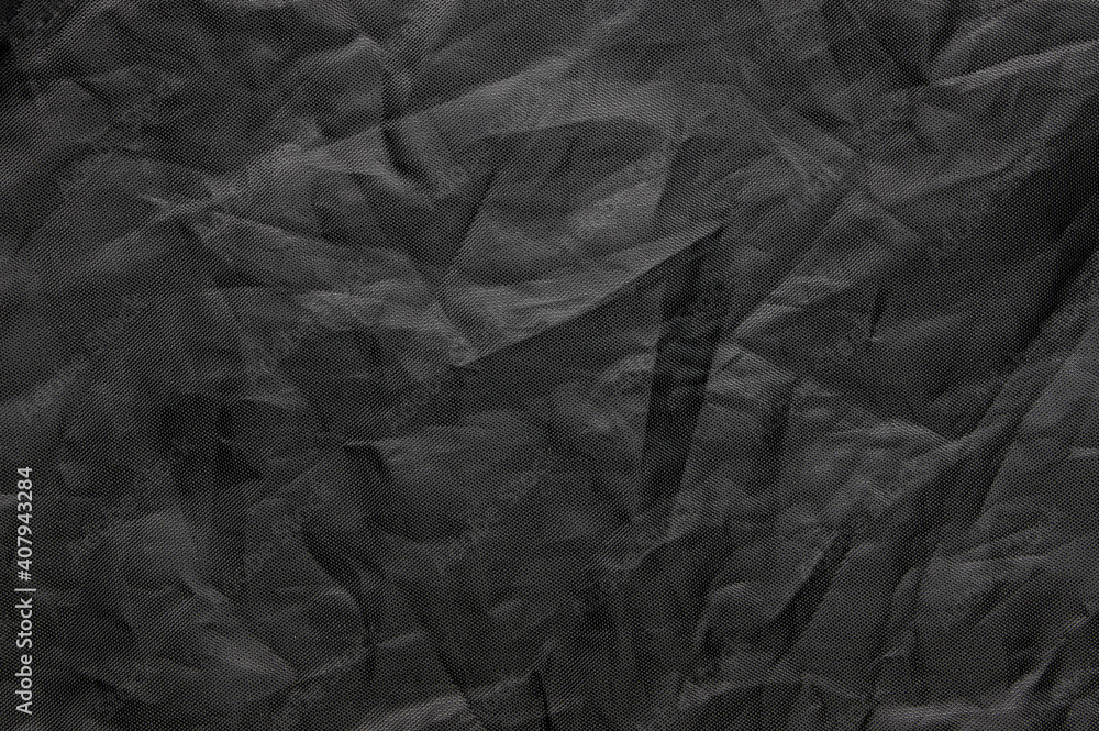 crumpled Grey Nylon background, textured crumpled Grey Nylon background, textured