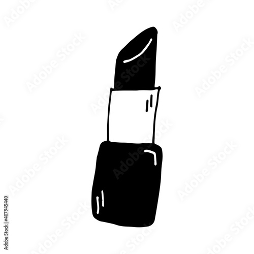 Doodle pomade. hand drawn of a pomadeisolated on a white background. Vector illustration sticker, icon, design element