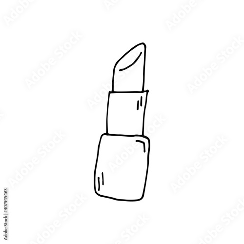 Doodle pomade. hand drawn of a pomadeisolated on a white background. Vector illustration sticker, icon, design element