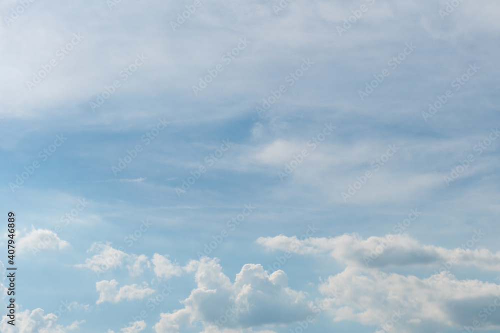 Blue sky background with clouds