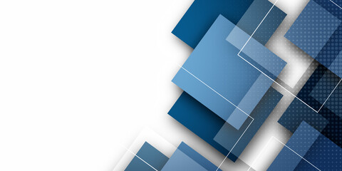 Papier peint photo Abstrait classique Carrés bleus 3D relief abstrait  © gojalia