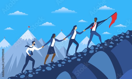 Abstract concept of way to achieve business success