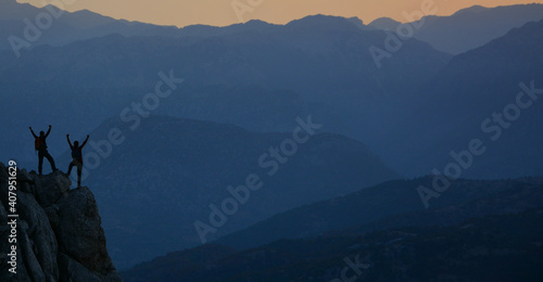misty morning in the mountains