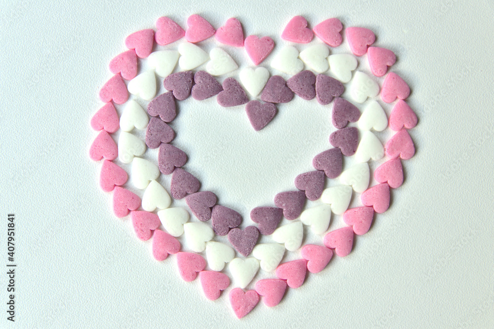 Delicious pink Valentine's Day sugar hearts and ornaments in pink, purple and white show I love you to your girlfriend and beloved people with precious diamonds and red hearts jewelry as special gift Delicious pink Valentine's Day sugar hearts and ornaments in pink, purple and white show I love you to your girlfriend and beloved people with precious diamonds and red hearts jewelry as special gift
