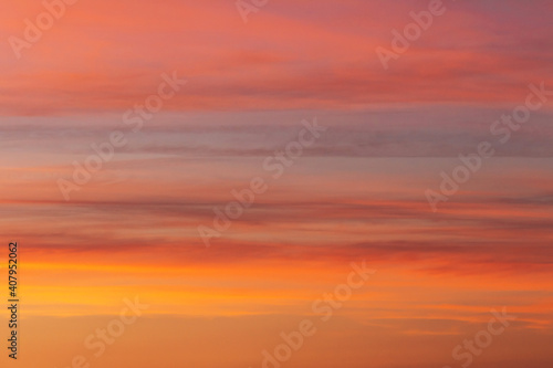 Sky and clouds just before sunset. The concept of the sky. wonderful sky wallpaper © Volodya