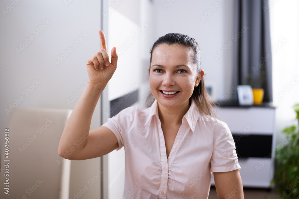 Man Raising Hand In Video Conference Call Man Raising Hand In Video Conference Call