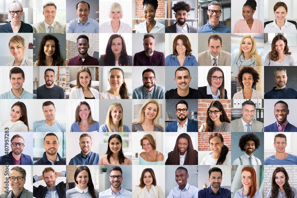 Obraz premium Diverse People Face